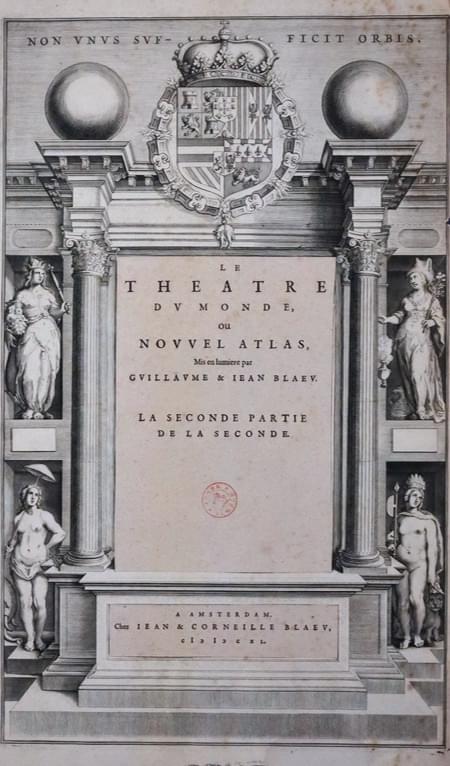 Blaeu Atlas title page dated 1640