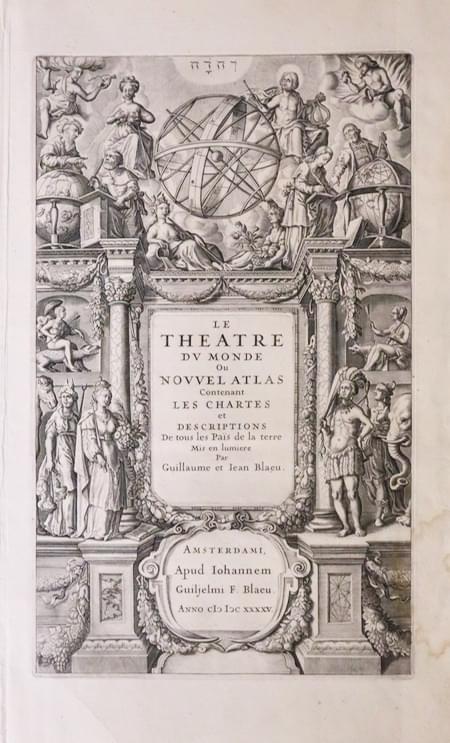 Blaeu Atlas title page dated 1645