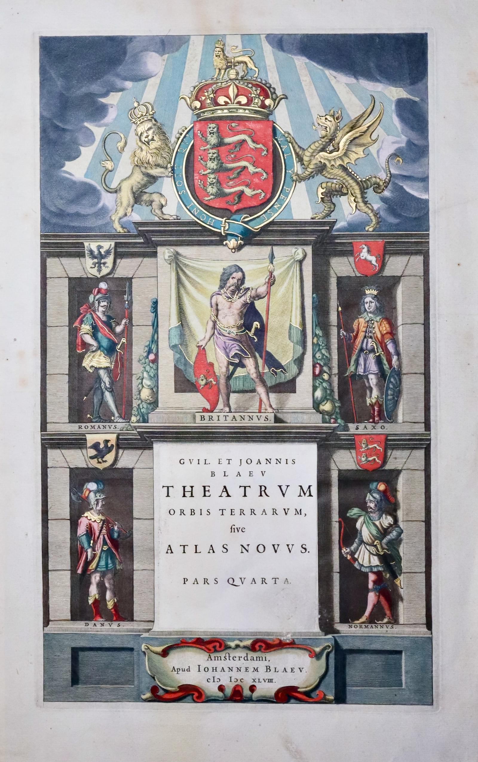 Blaeu Atlas frontispiece dated 1648  Blaeu Atlas frontispiece dated 1648