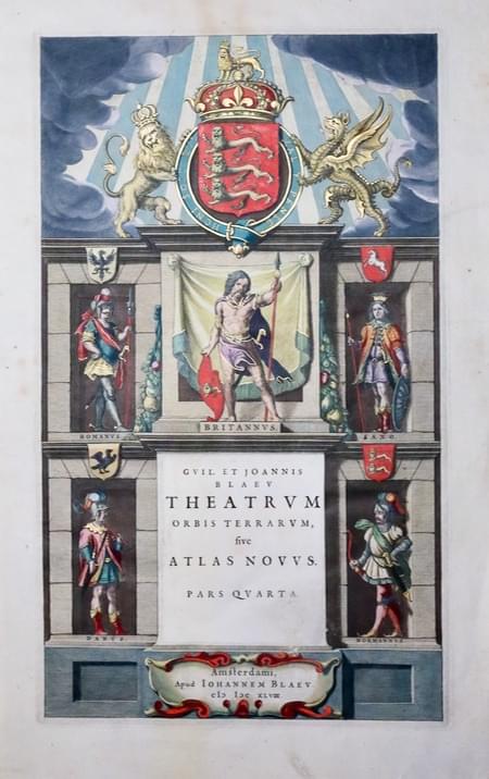 Blaeu Atlas frontispiece dated 1648