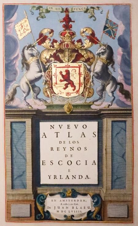 Title page Blaeu Atlas of Scotland 1659