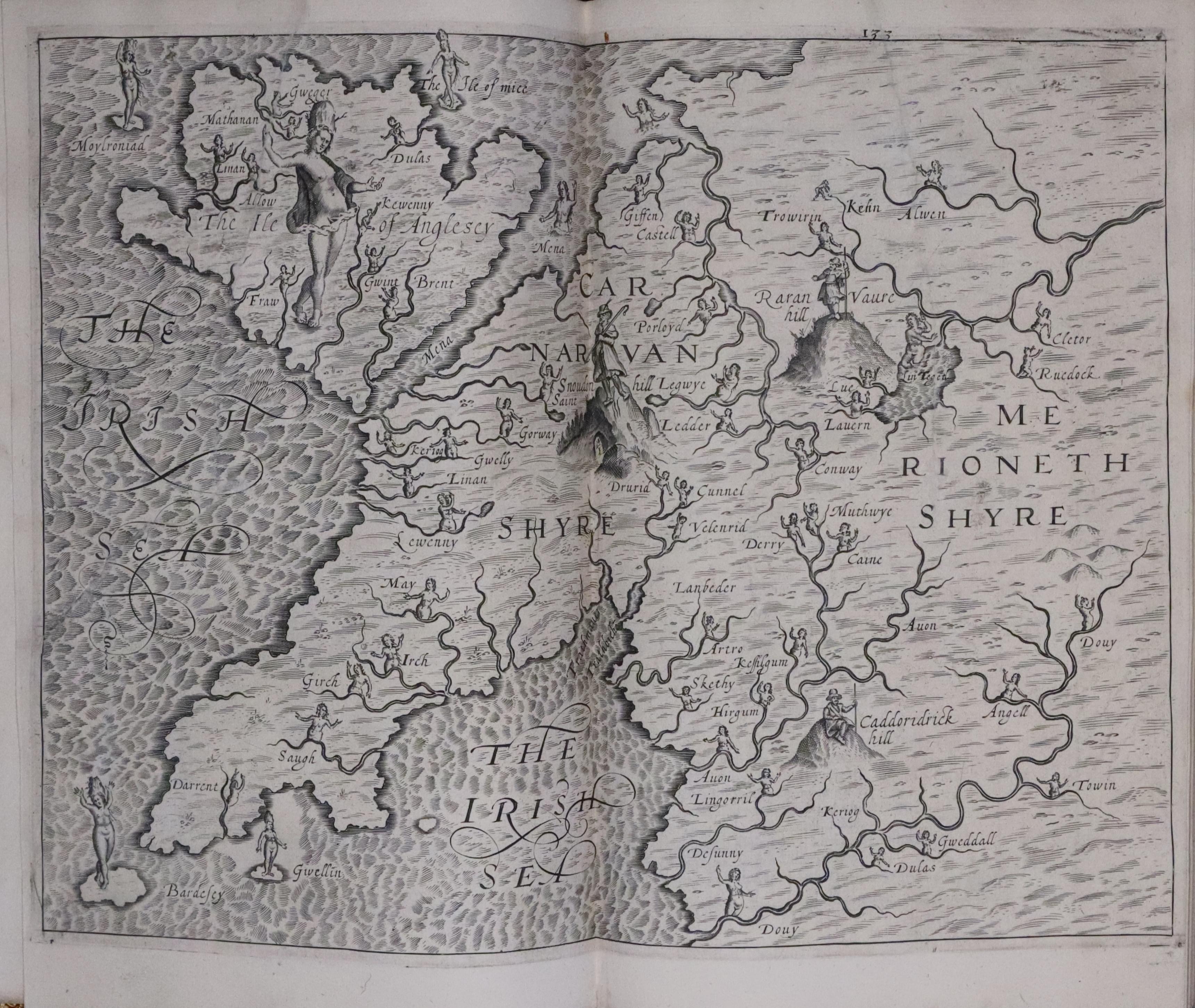 Caernarvonshire. Angelsey and Merionethshire by Michael Drayton 1612