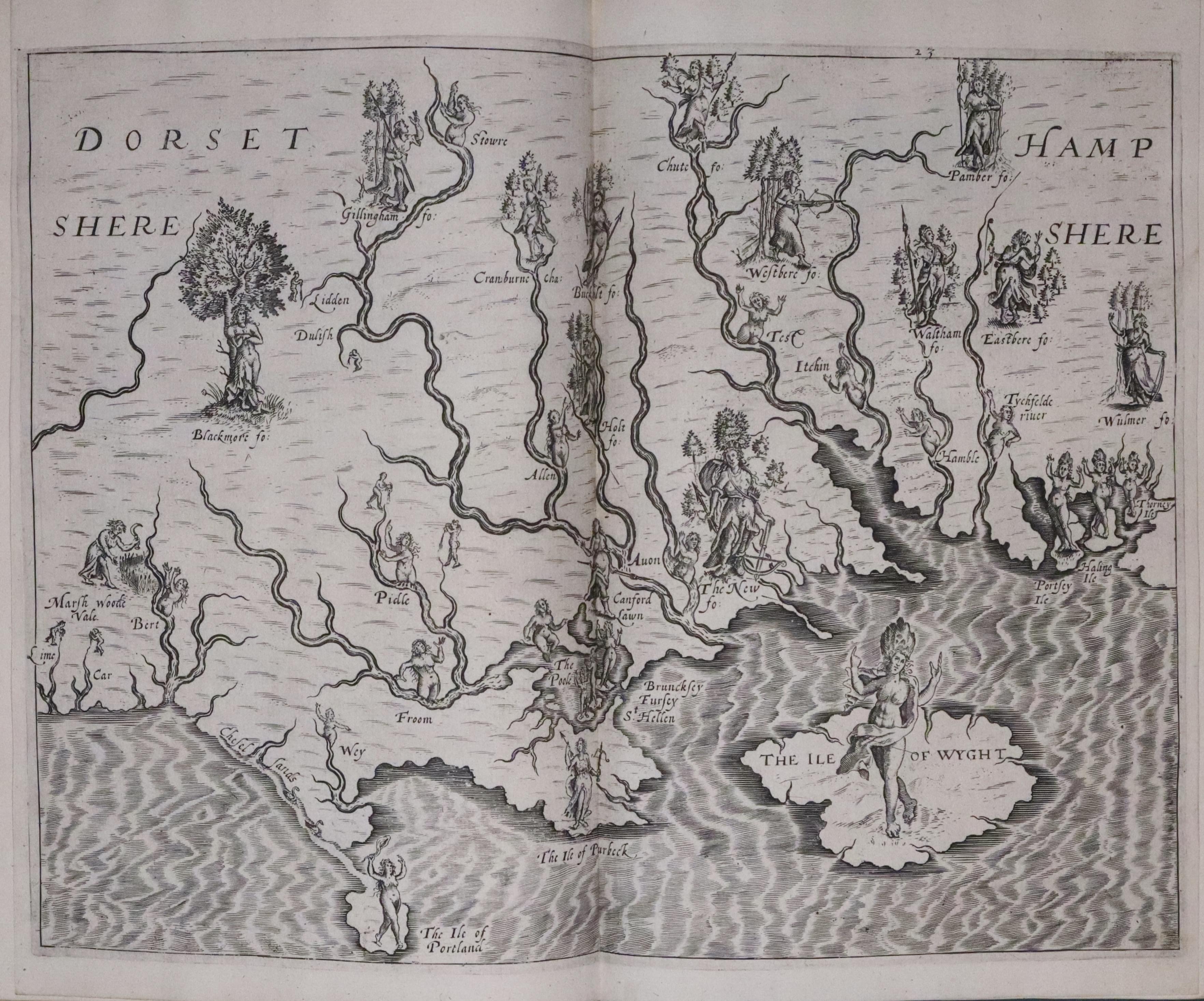 Hampshire and Dorsetshire, Michael Drayton 1612