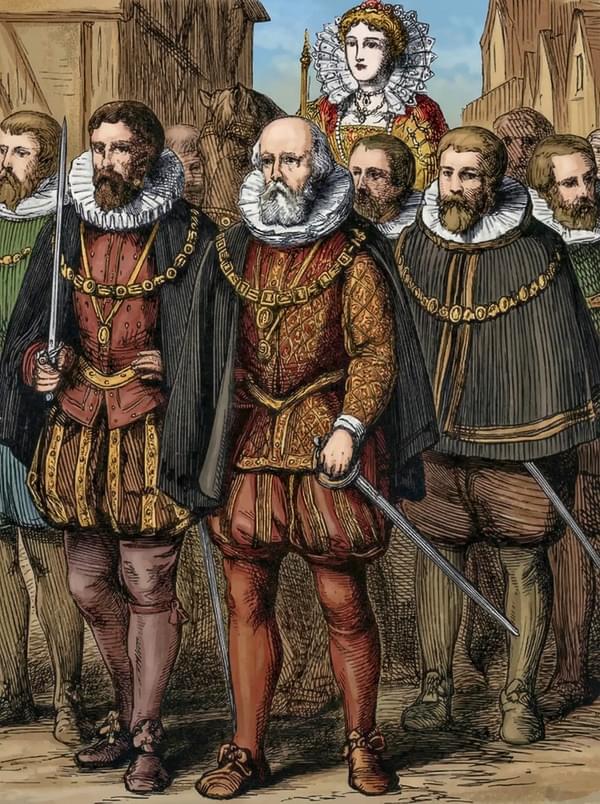 Queen Elizabeth I in a procession