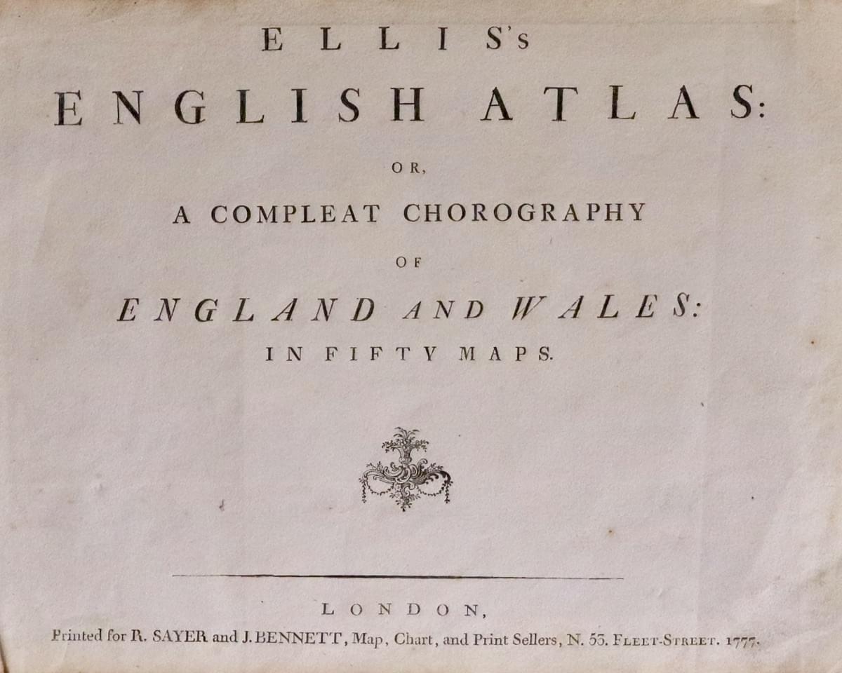 Joseph Ellis Title Page dated 1777  Joseph Ellis Title Page dated 1777