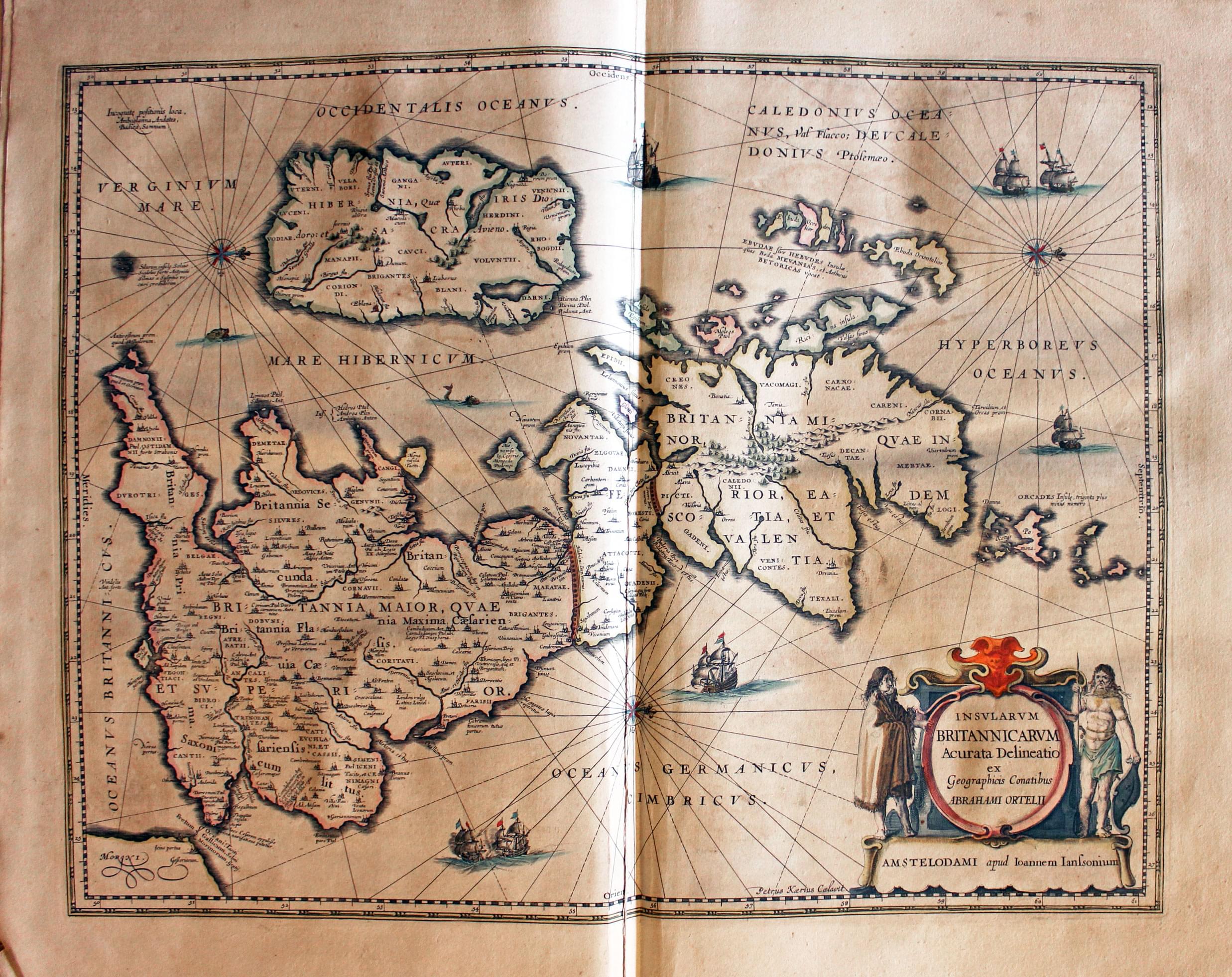 Map of the British Isles by Jan Jansson 1647