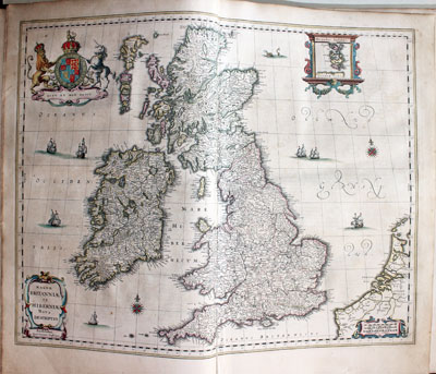  Map of the British Isles by Jan Jansson 1647 