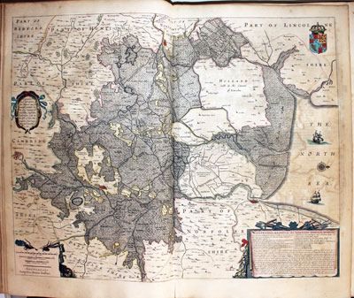  Map of the Fens by Jan Jansson 1647 
