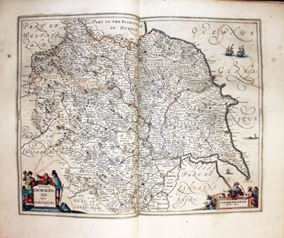 Map of Yorkshire by Jan Jansson 1647 