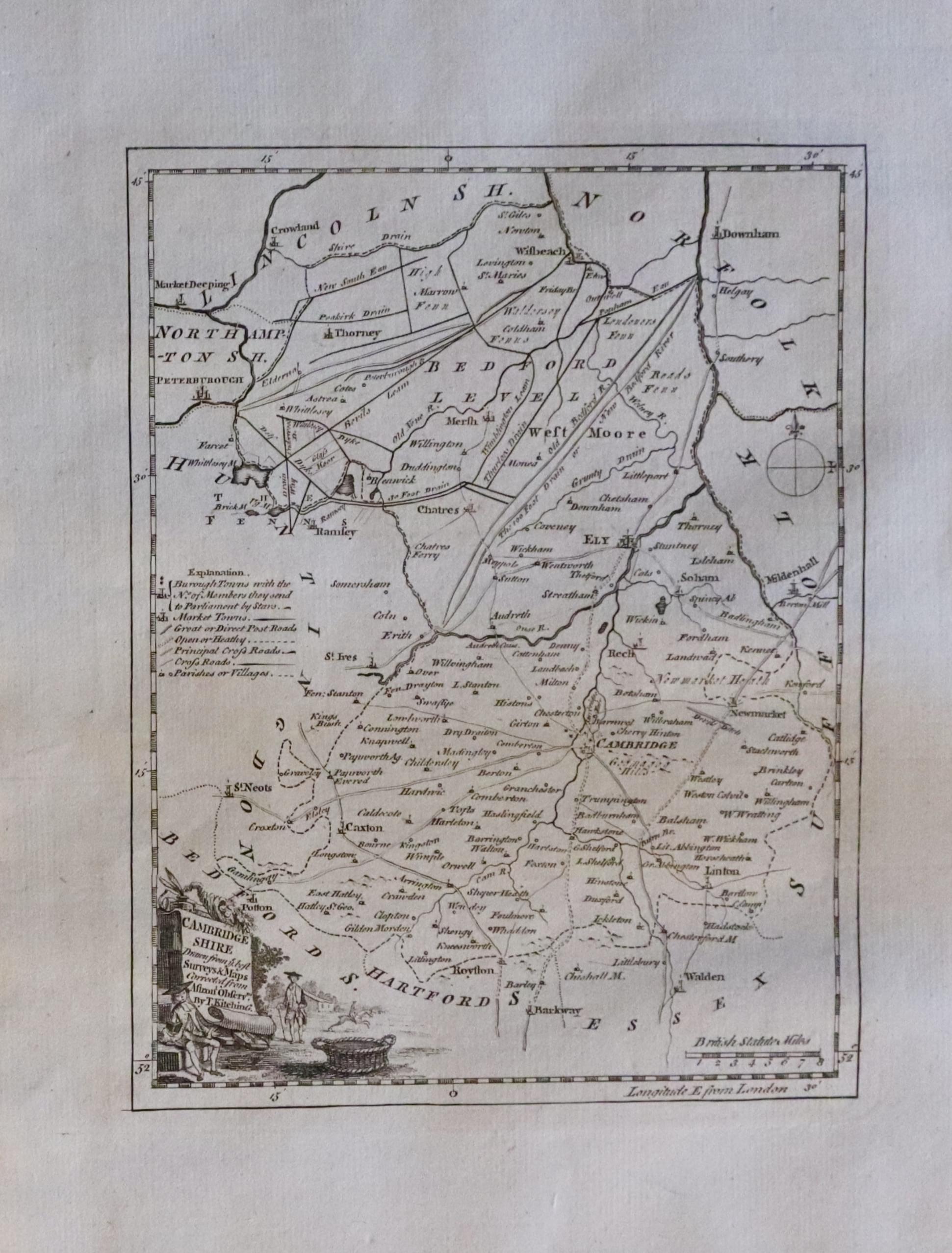 Cambridgeshire, Thomas Kitchin c.1786