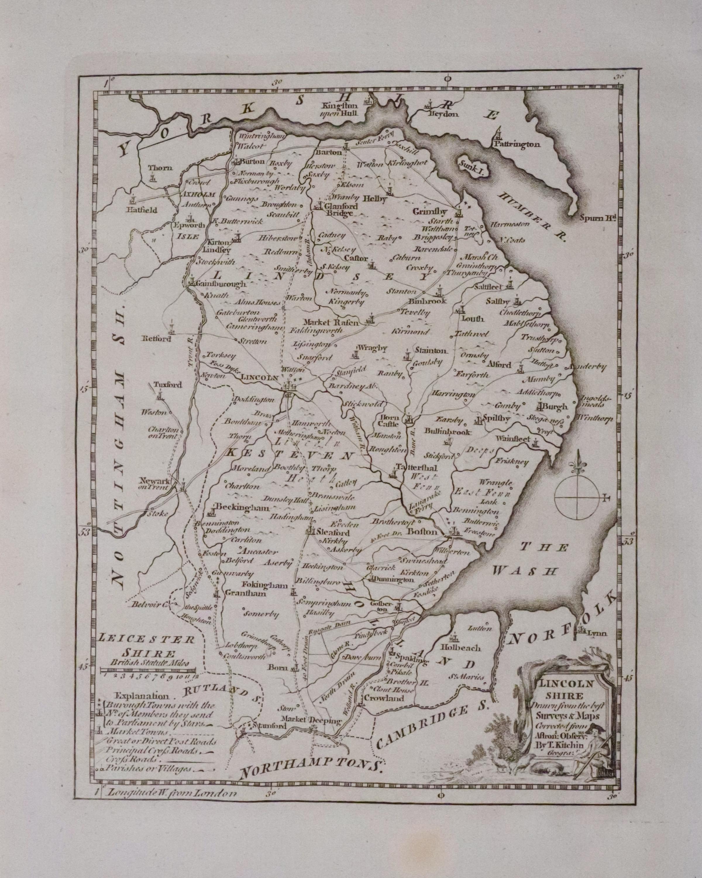 Lincolnshire by Thomas Kitchin c.1786