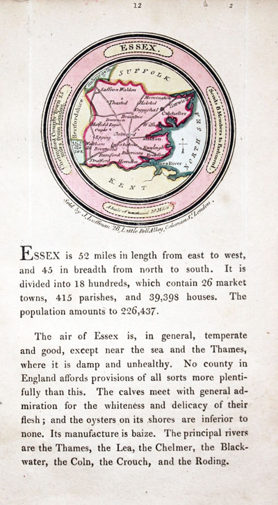 Map of Essex by John Luffman 1803