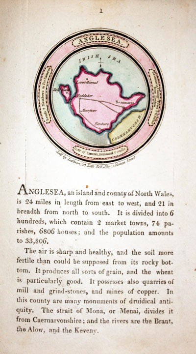 Map of Anglesey by John Luffman 1803