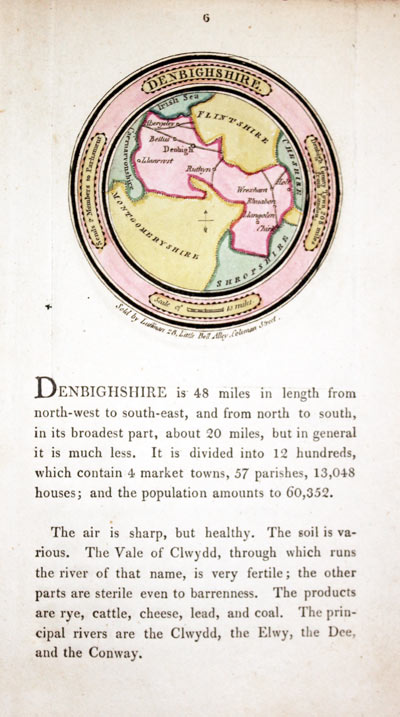 Map of Denbighshire by John Luffman 1803