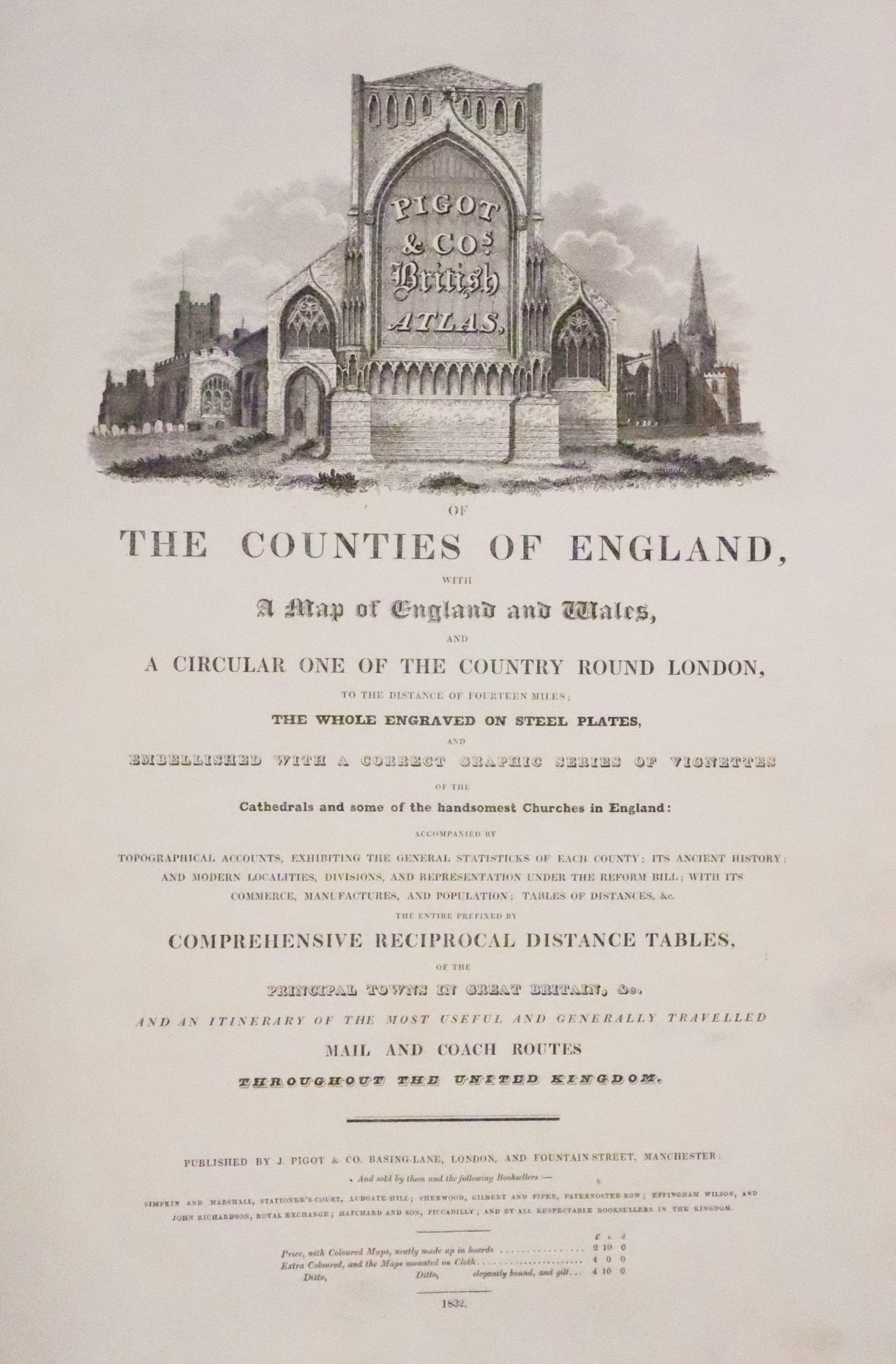 Pigot Title Page dated 1832  Pigot Title Page dated 1832