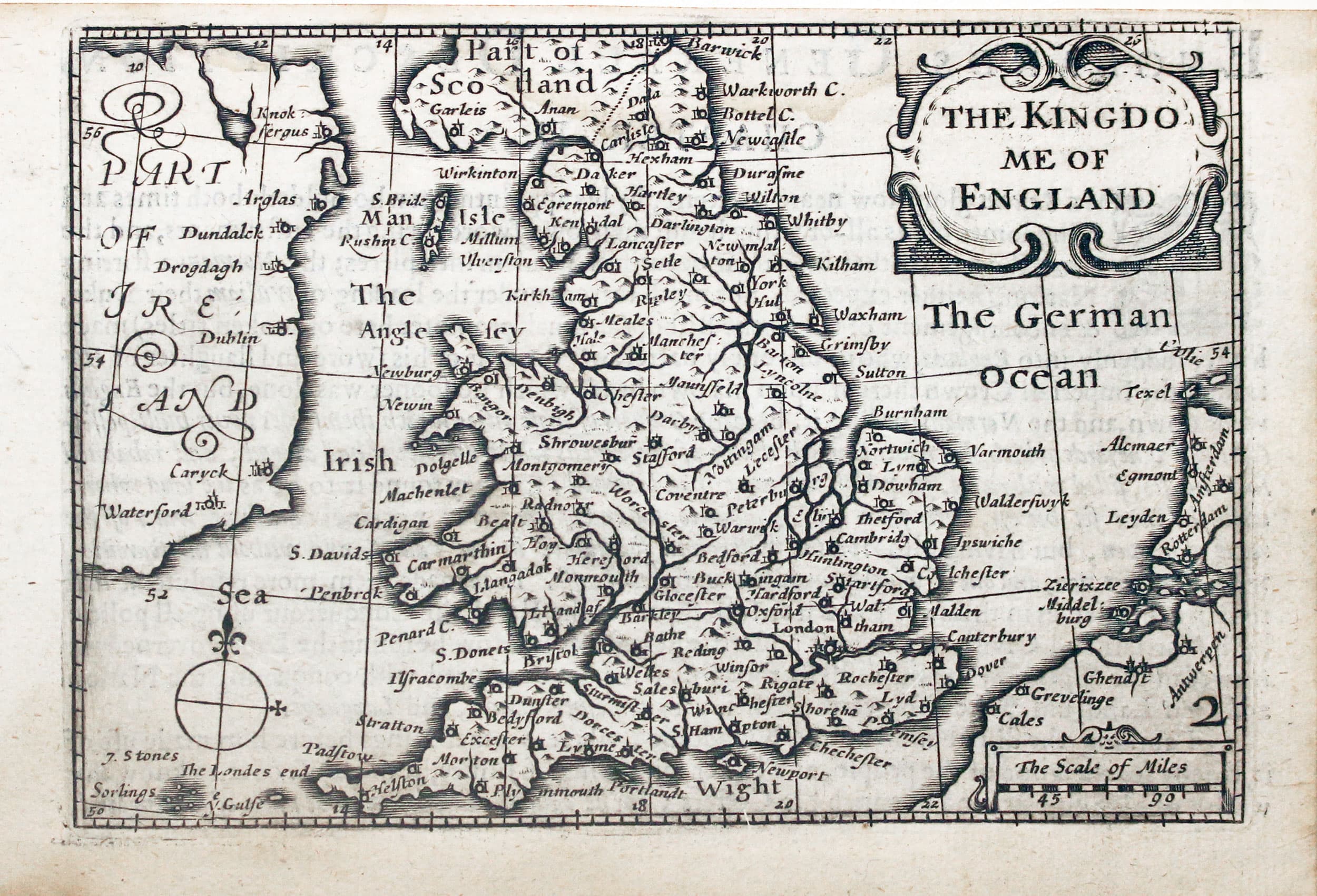 Map of England and Wales by Pieter van den Keere c.1627  Map of England and Wales by Pieter van den Keere c.1627