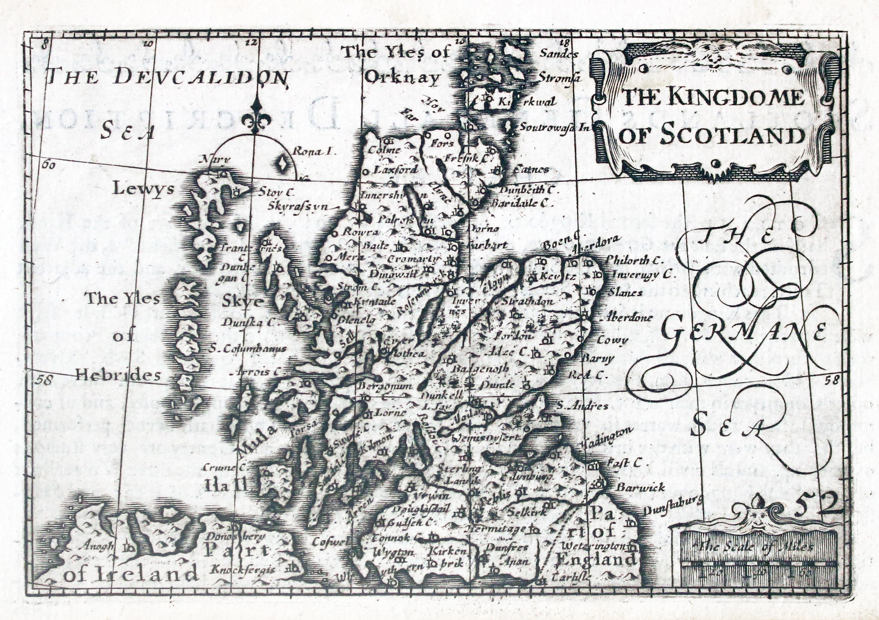Map of Scotland by Pieter van den Keere 1627  Map of Scotland by Pieter van den Keere 1627