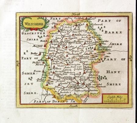 Wiltshire, John Seller 1701
