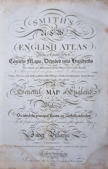 First edition title page Smiths English Atlas 1804 