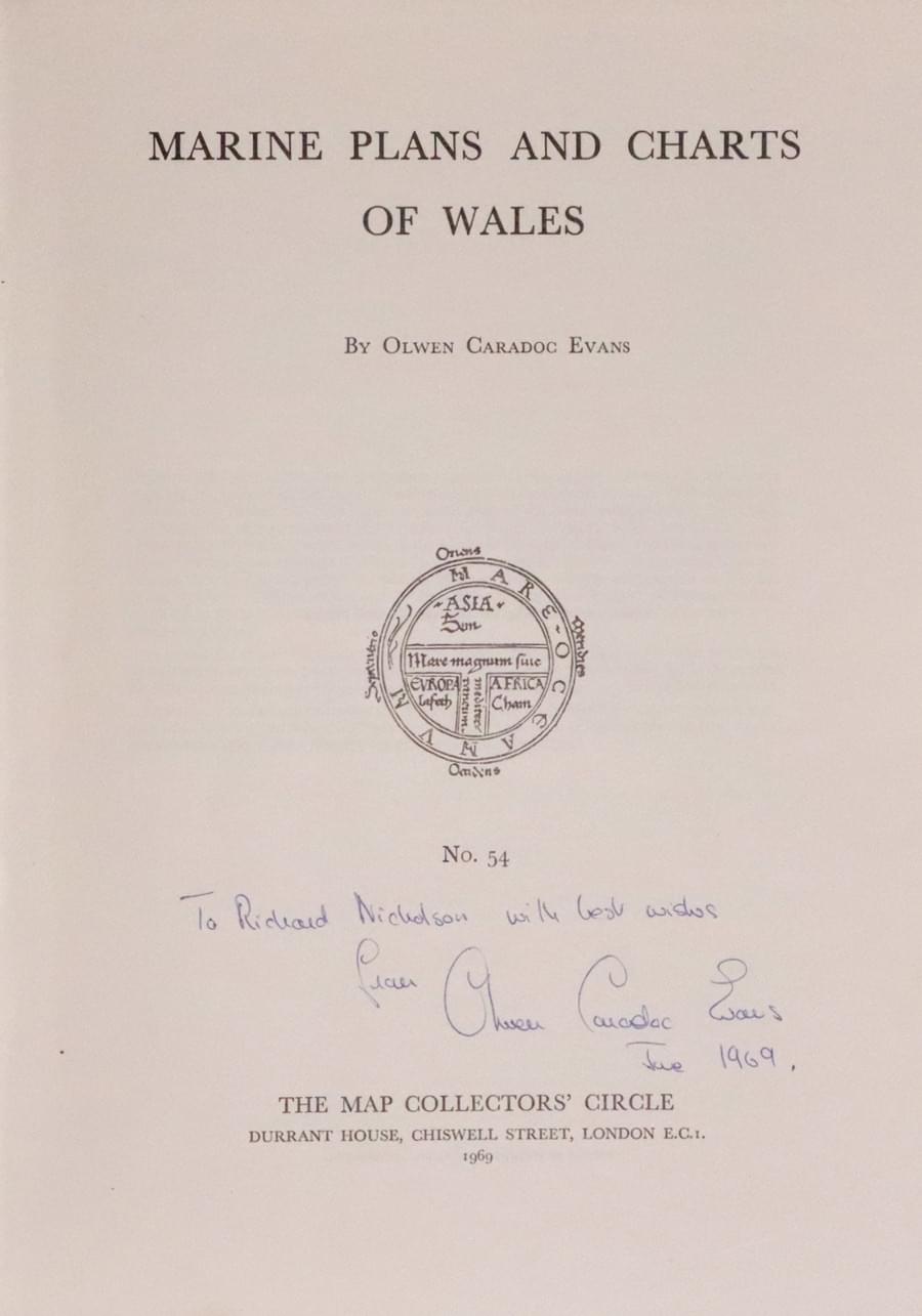 Marine Plans of Wales by Olwen Caradoc Evans