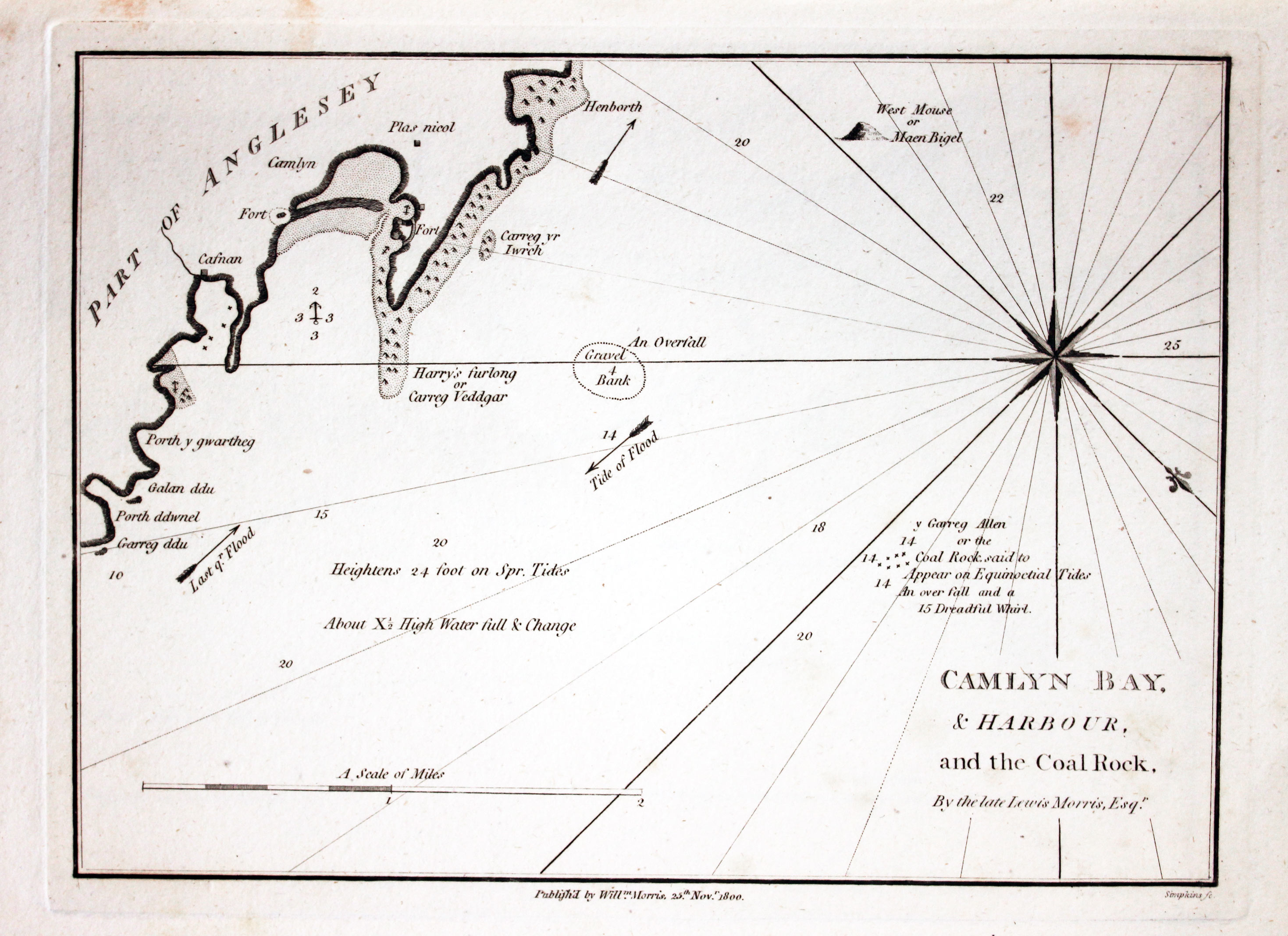 Amlwch Por, Angelsey published by William Morris 1801