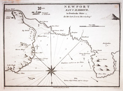 Chart of Newport Bay, Pembrokeshire published by William Morris 1801