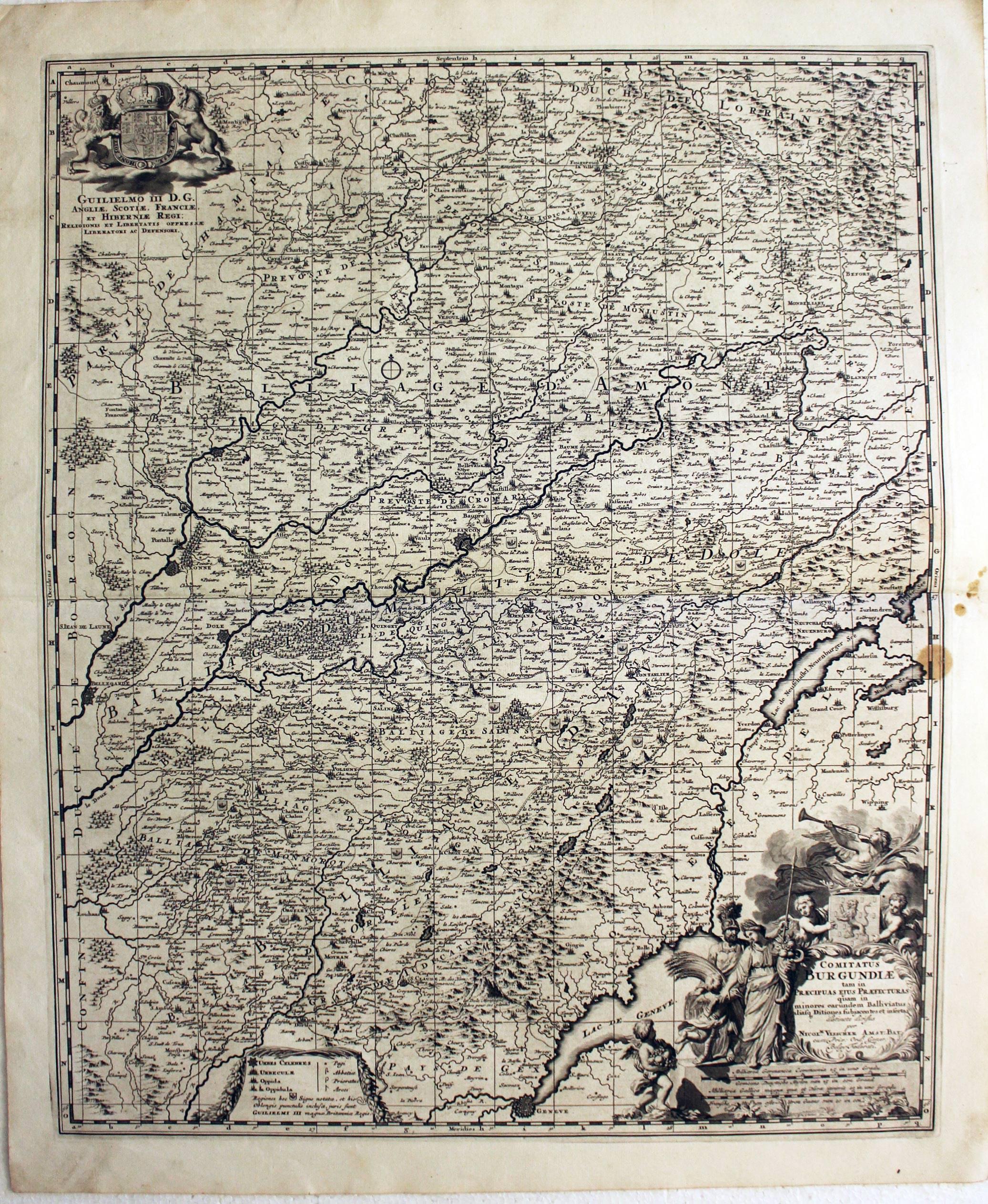 Burgundy, Nicolaes Visscher, c.1700  Burgundy, Nicolaes Visscher, c.1700