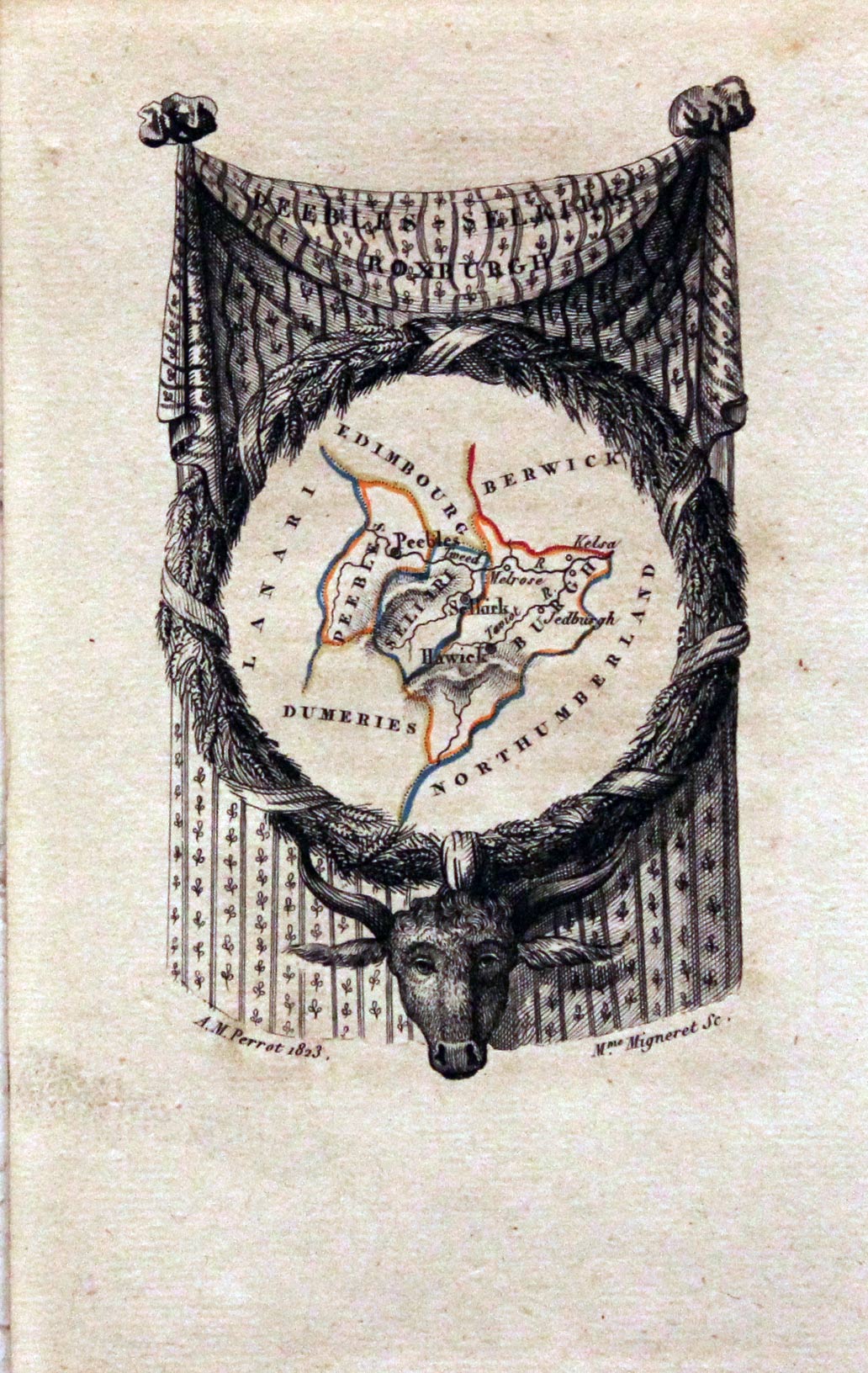 Peebles, Selkirk and Roxburghshire, Aristide Michel Perrot, 1824