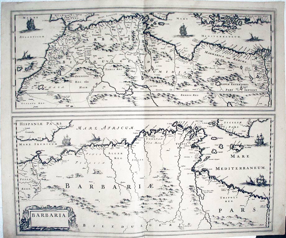 Barbary Coast, Frederick de Wit, c.1710  Barbary Coast, Frederick de Wit, c.1710