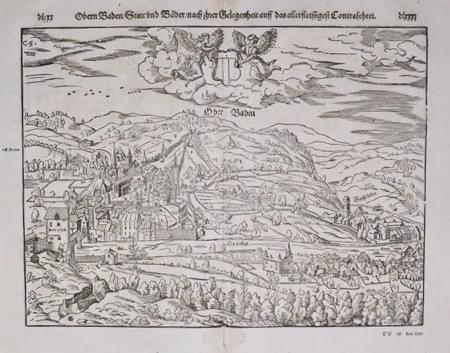 Baden in Switzerland by Sebastian Munster 1598