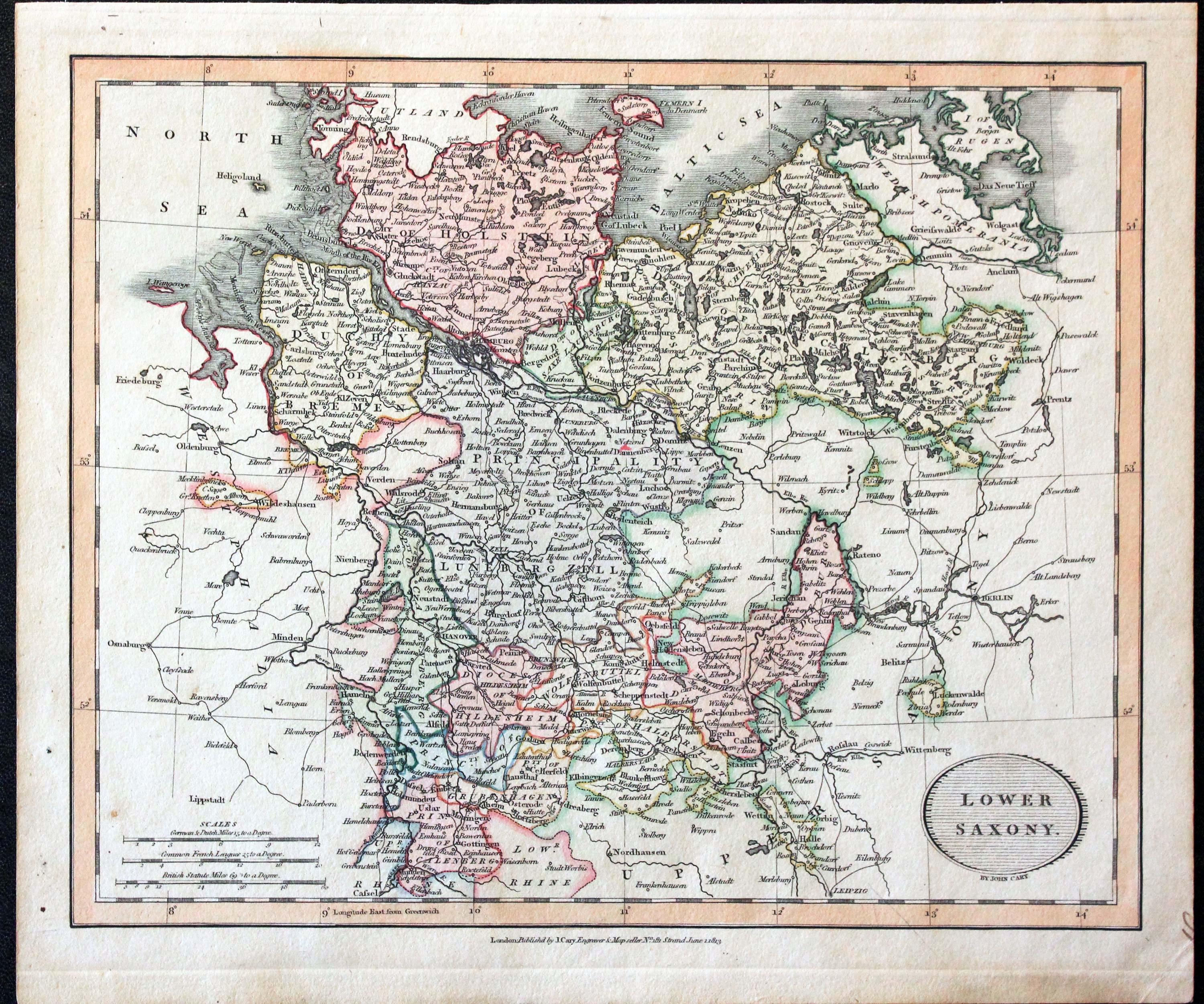 Lower Saxony, John Cary 1813