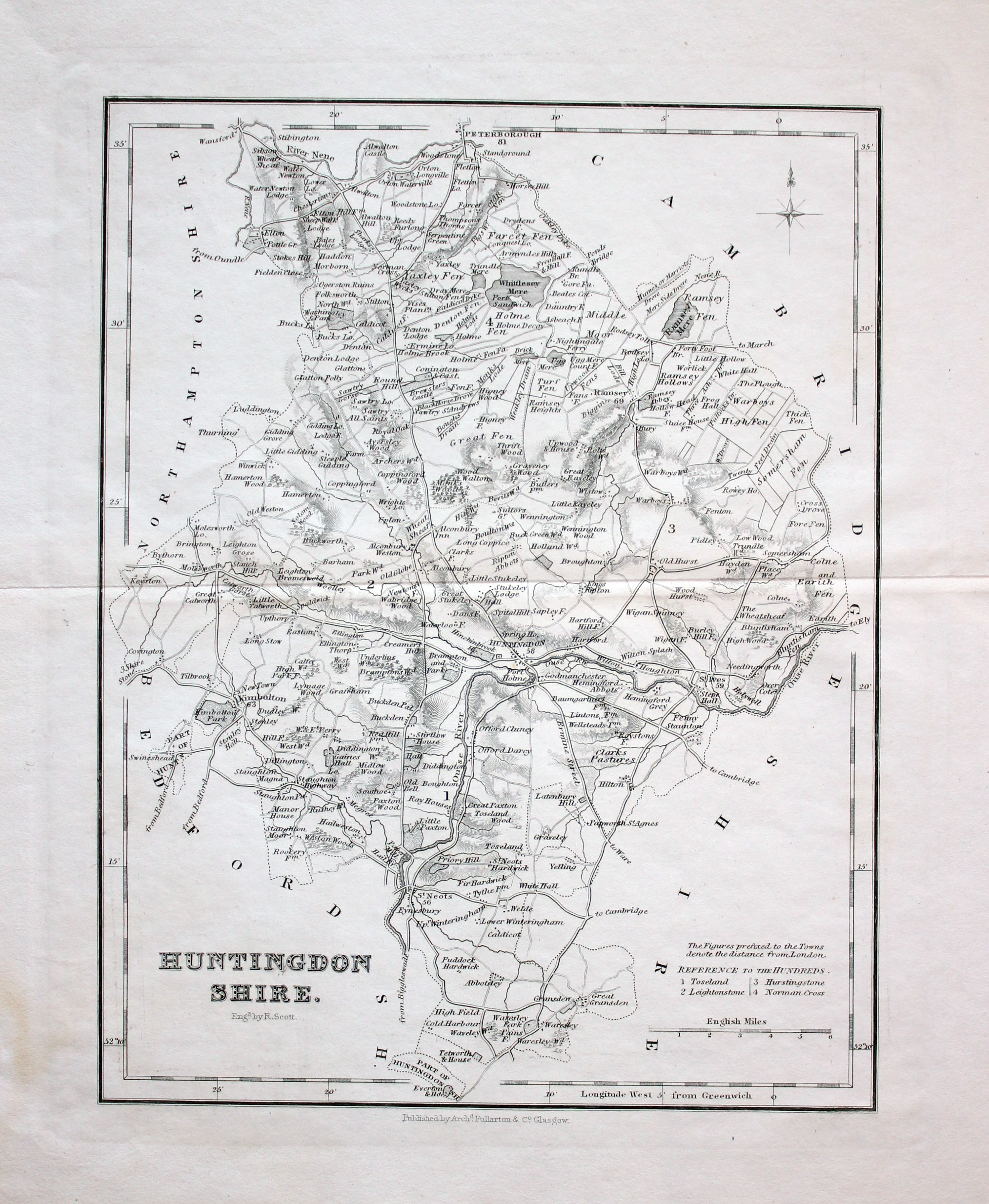 Huntingdonshire, Archibald Fullarton c.1840  Huntingdonshire, Archibald Fullarton c.1840