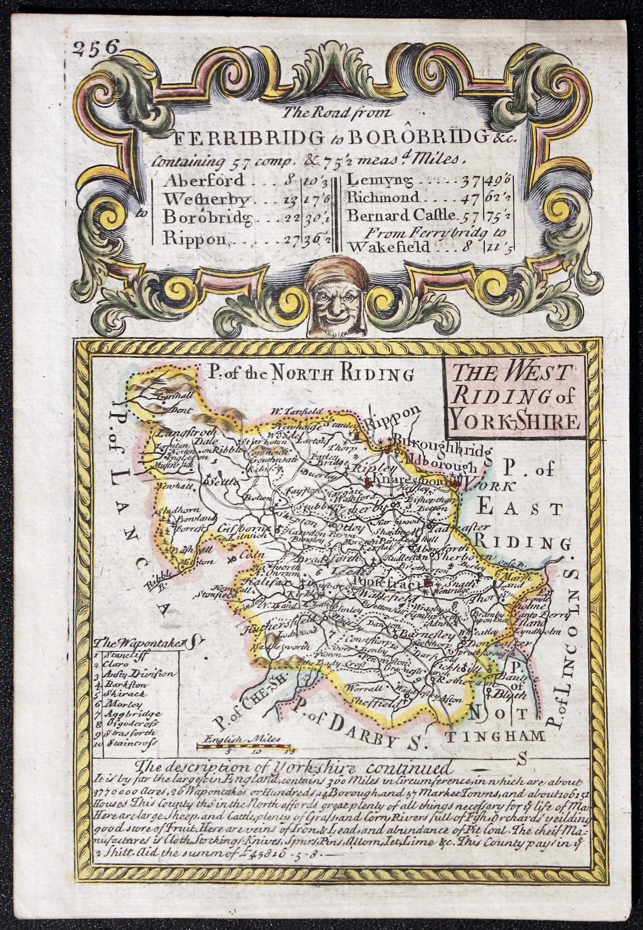 Yorkshire West Riding, John Owen and Emanuel Bowen, 1736