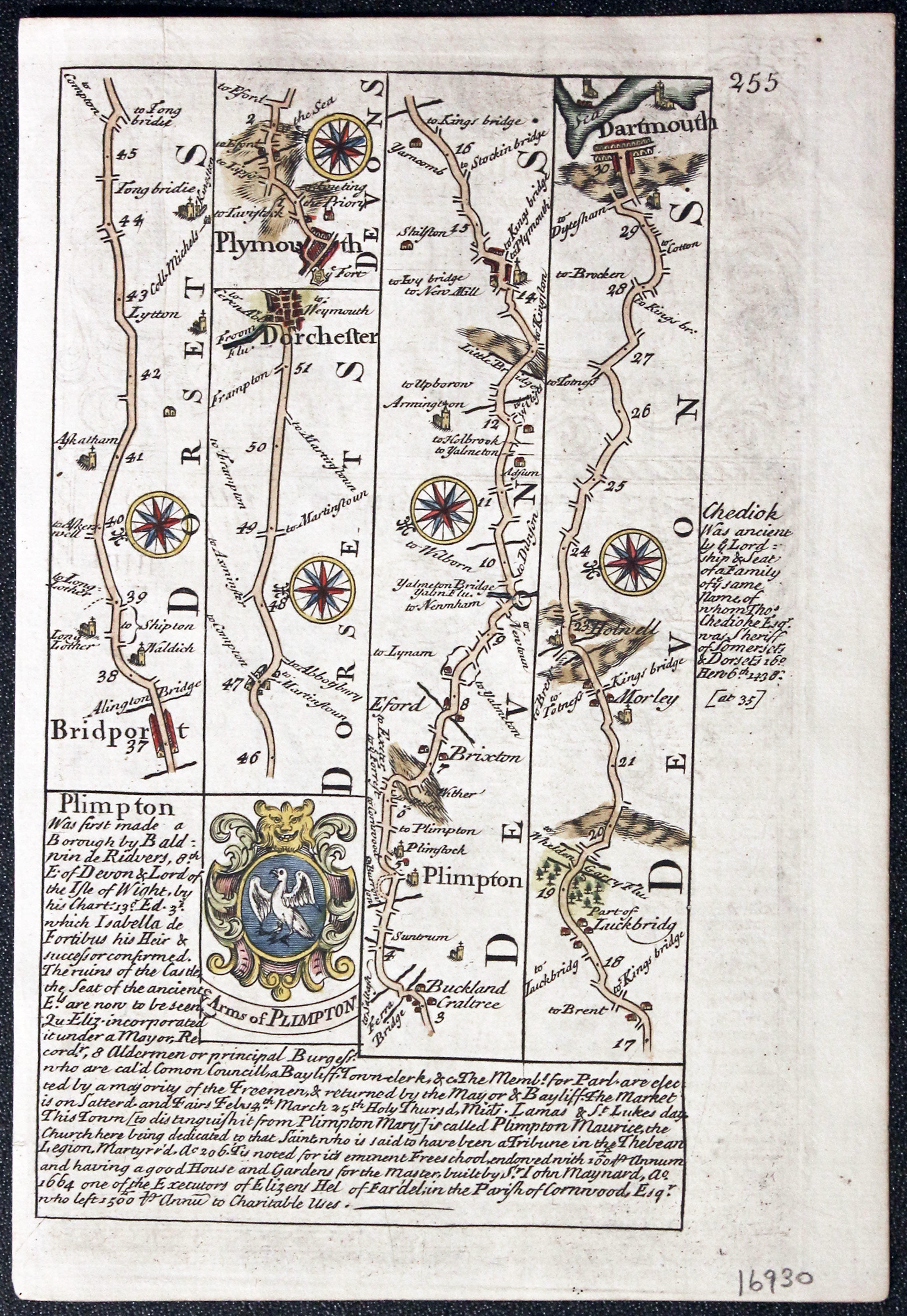 Yorkshire West Riding, John Owen and Emanuel Bowen, 1736