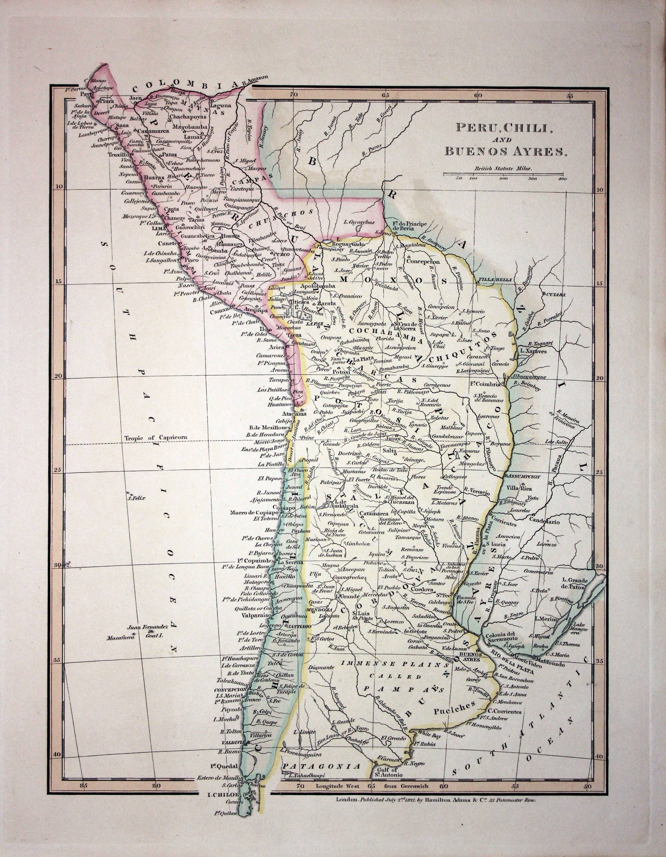 Peru and Chile, Robert Wilkinson 1837  Peru and Chile, Robert Wilkinson 1837