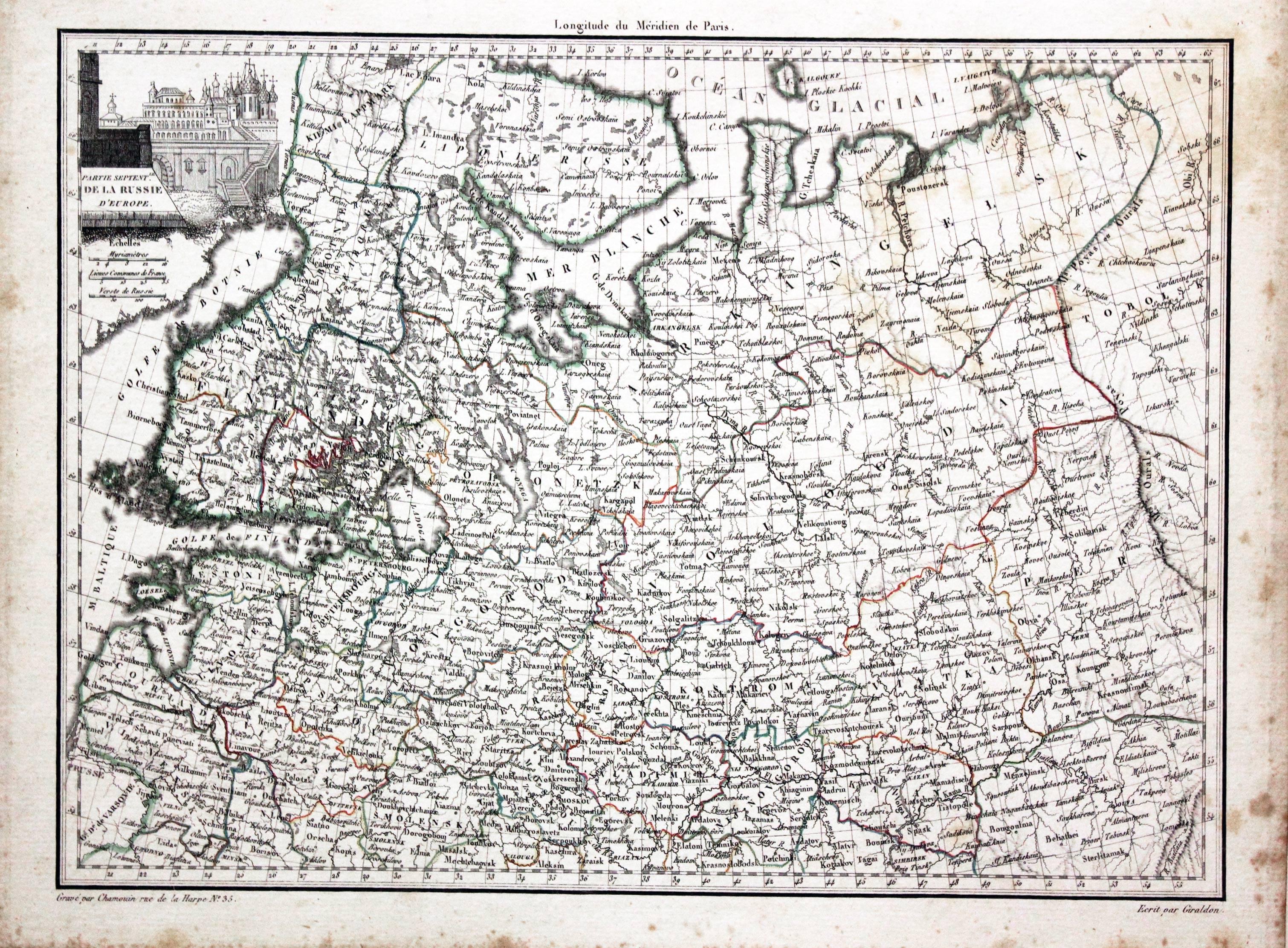 Northern Russia, Conrad Malte-Brun, 1812