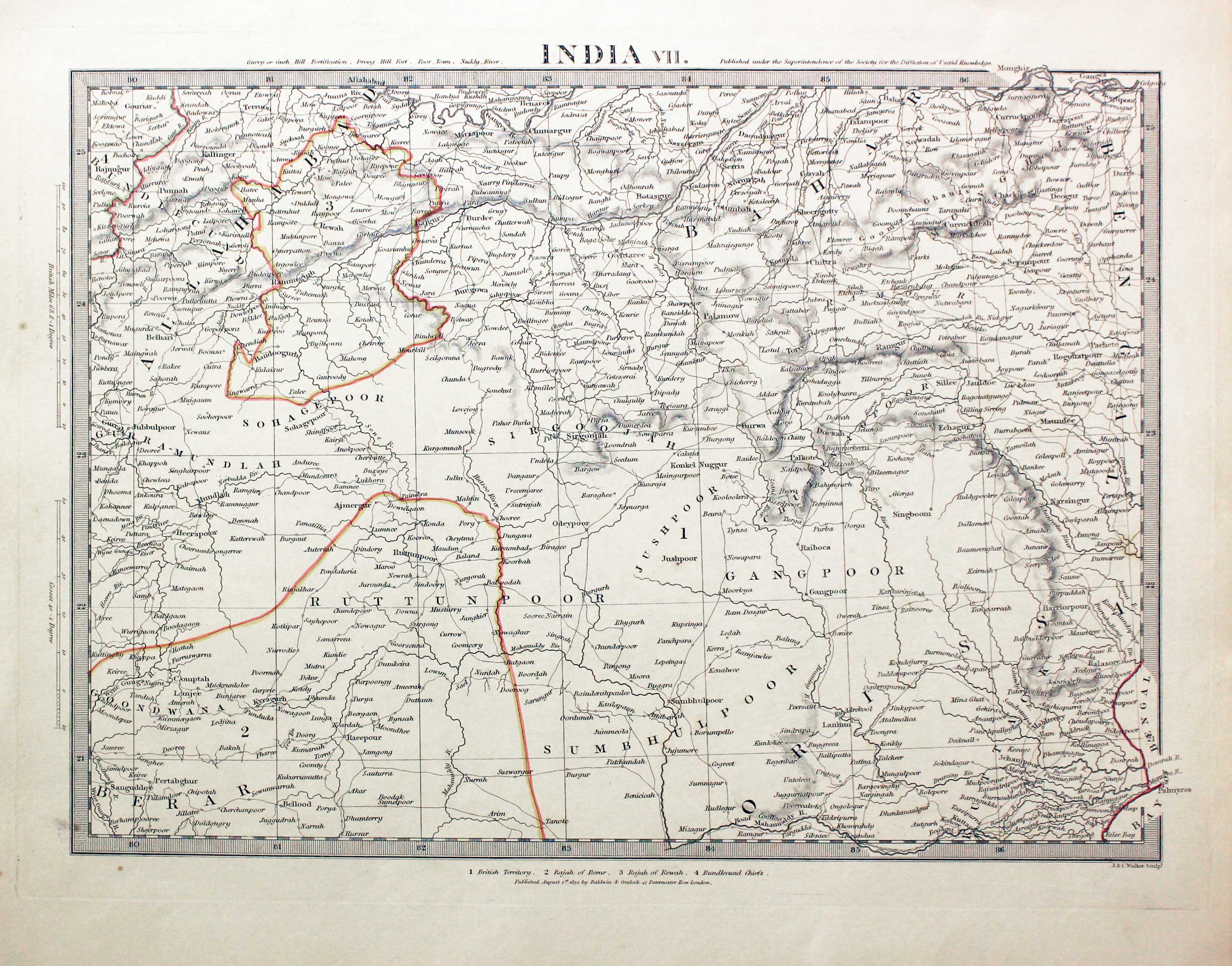 India VII, S.D.U.K. 1846