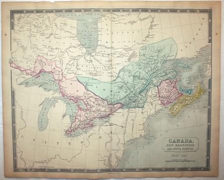 Canada and Nova Scotia. Sidney Hall, 1857