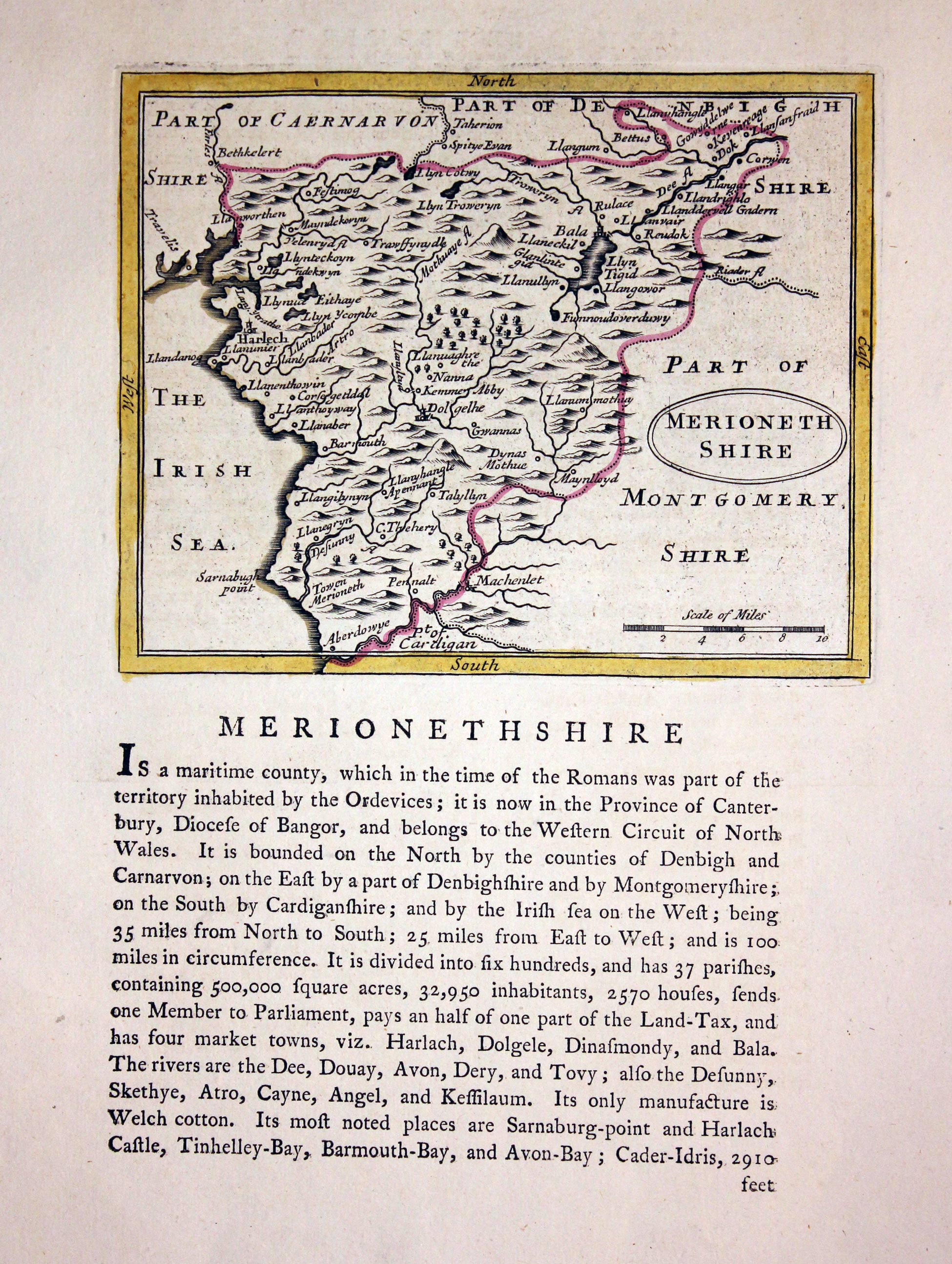 Merionethshire, John Seller, c.1787