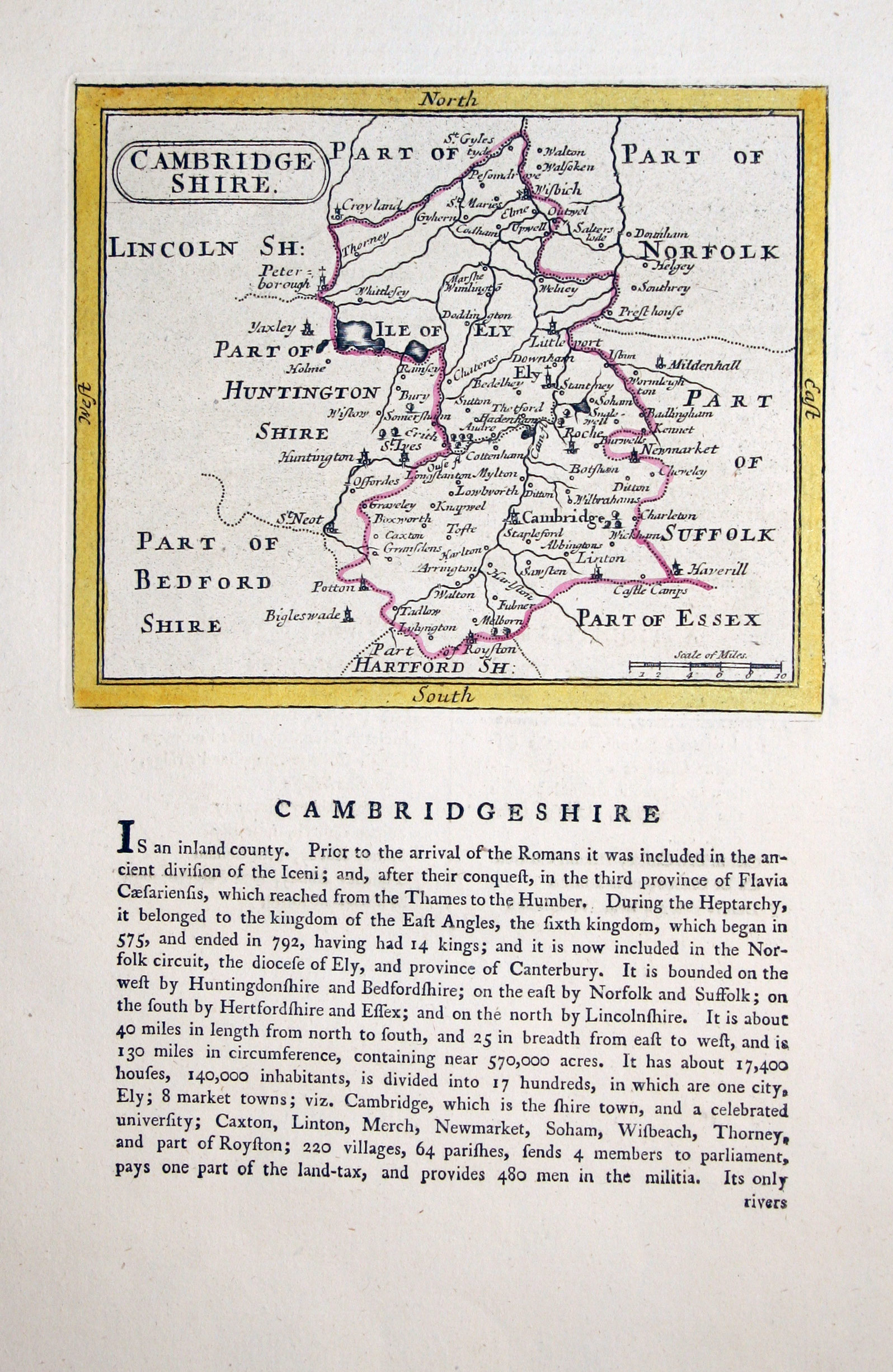 Cambridgeshire, John Seller, c.1787