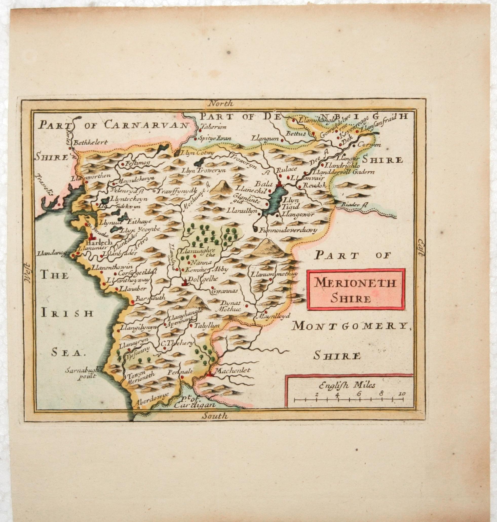 Merionethshire, John Seller, 1701