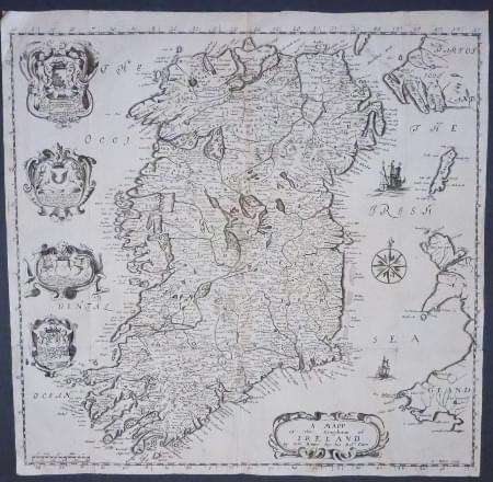 Map of Ireland by Richard Blome, 1673