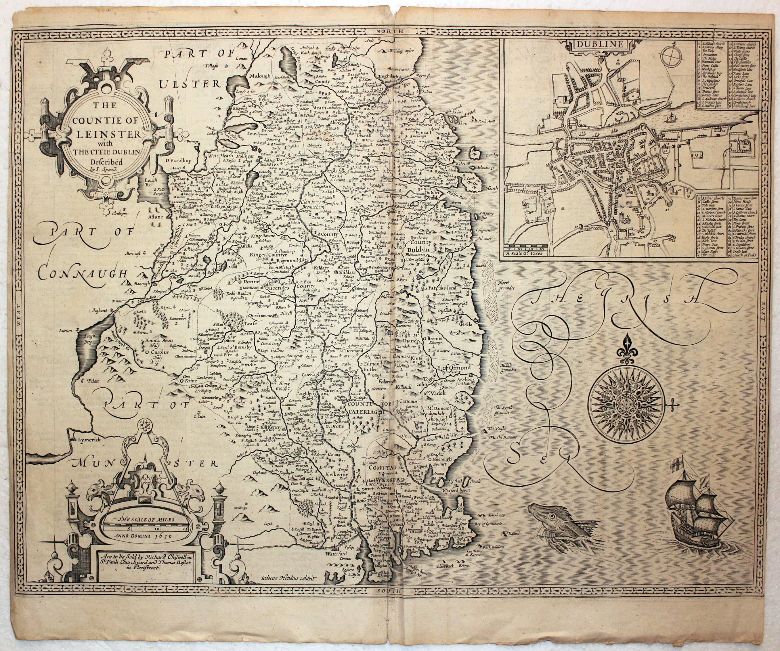 Leinster by John Speed  Leinster by John Speed