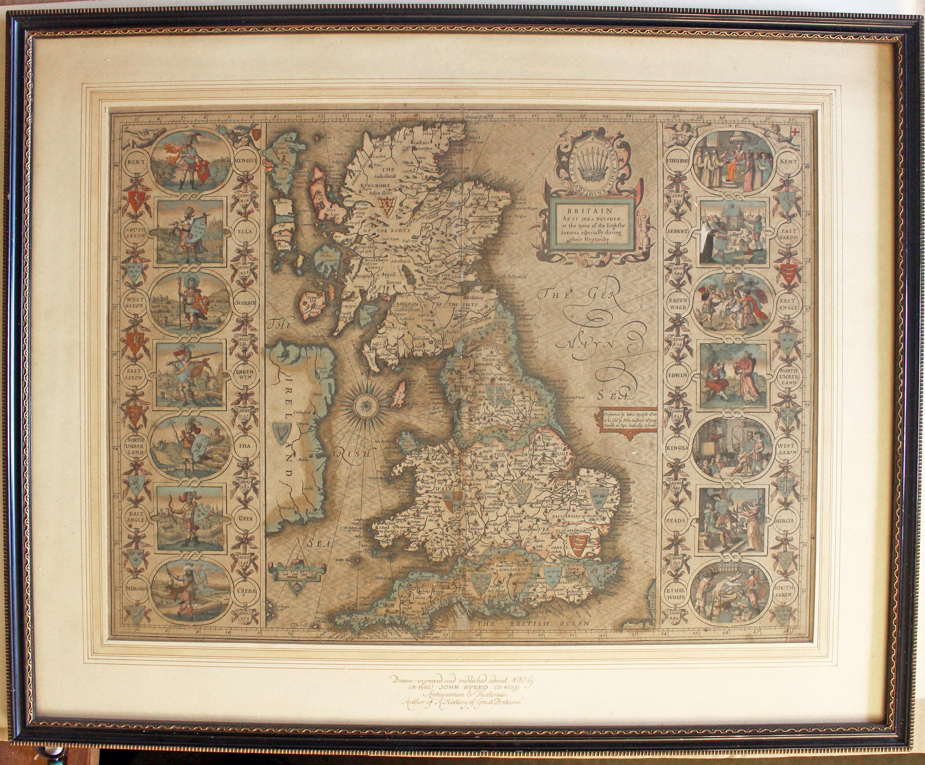 Saxon Heptarchy, John Speed c.1627