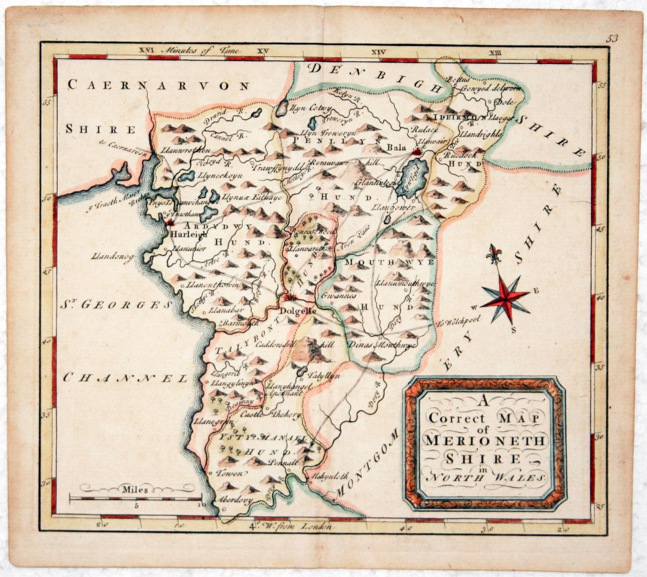 Merionethshire, Thomas Osborne 1748