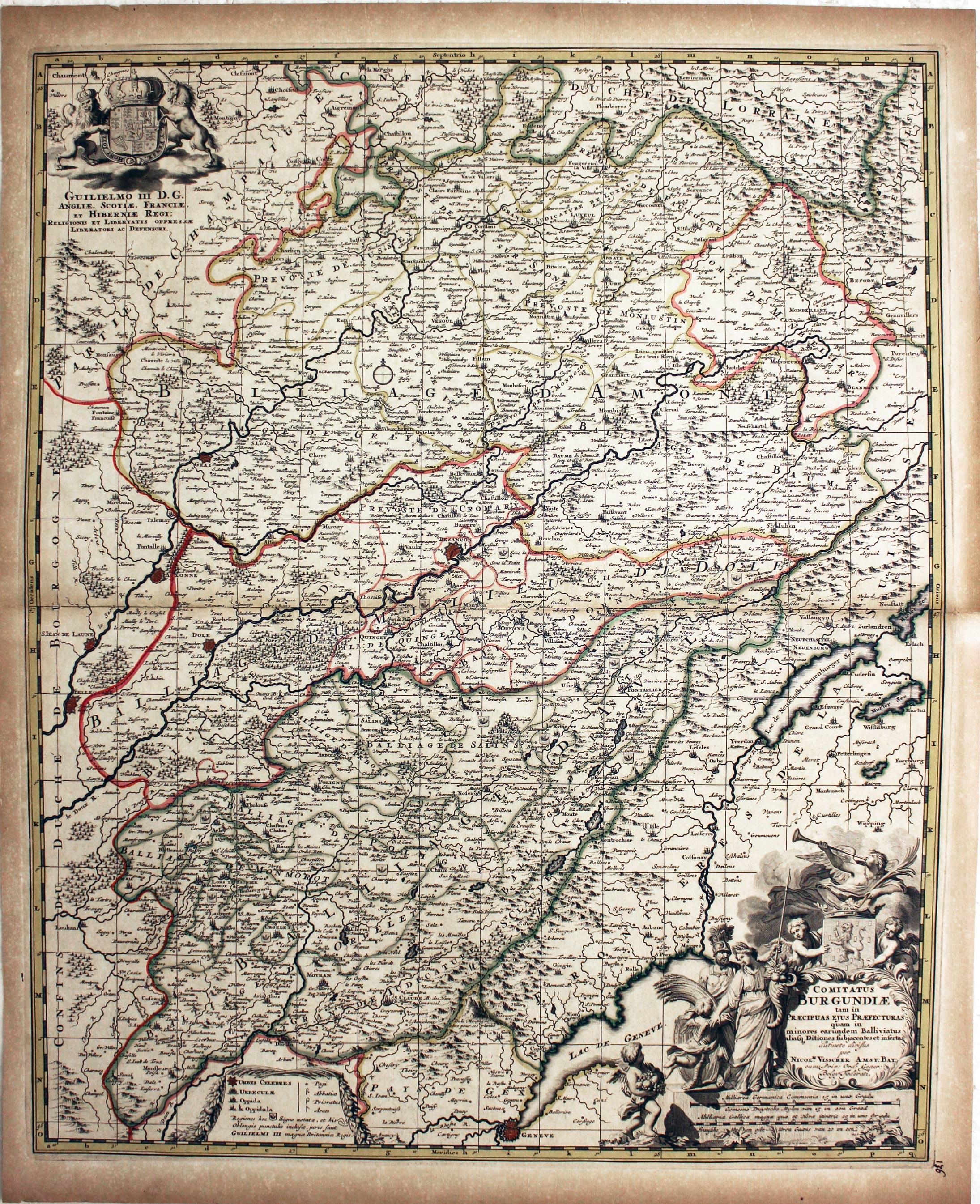 Burgundy, Nicolaes Visscher, c.1700