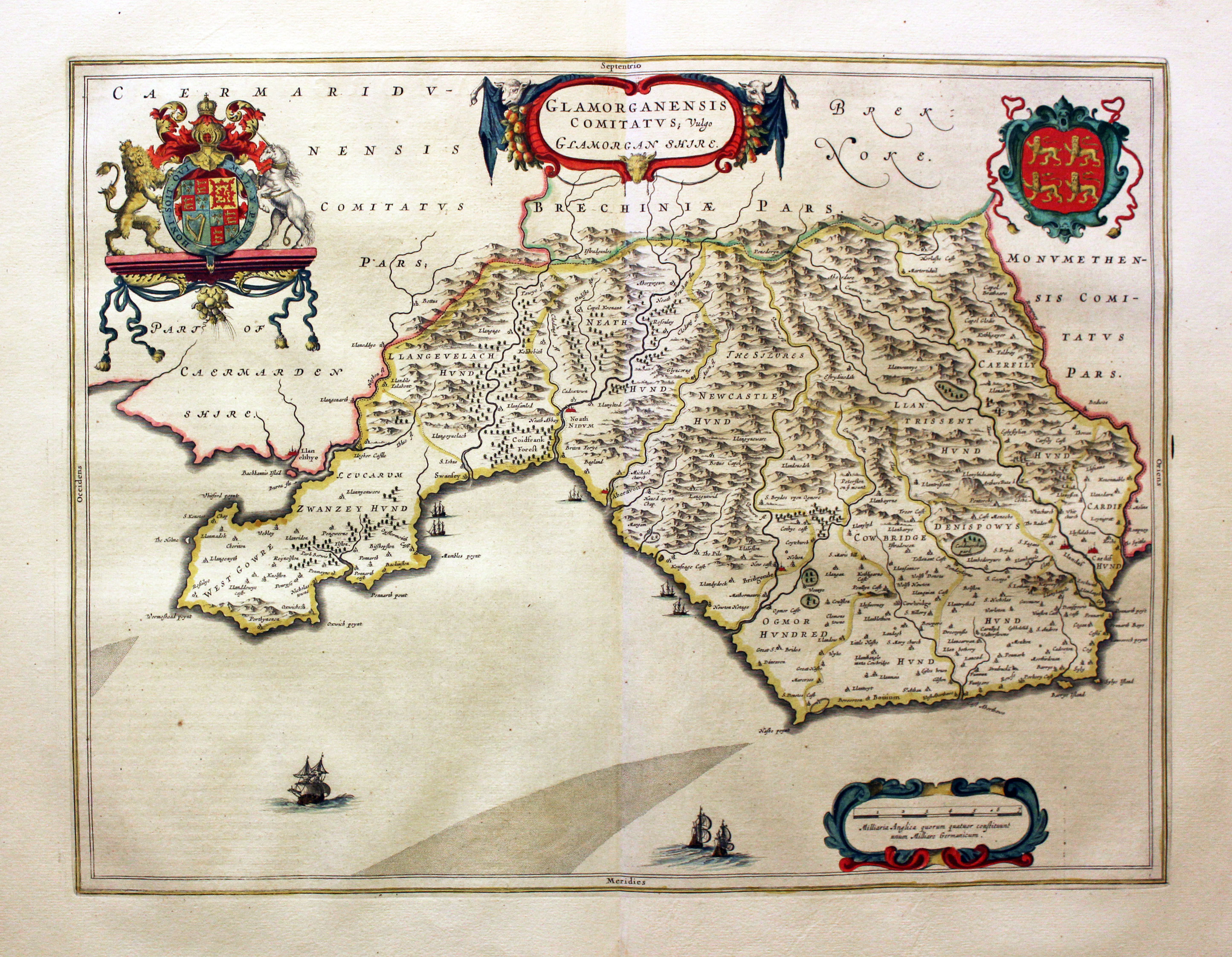 Glamroganshire by Joad Blaeu  Glamroganshire by Joad Blaeu