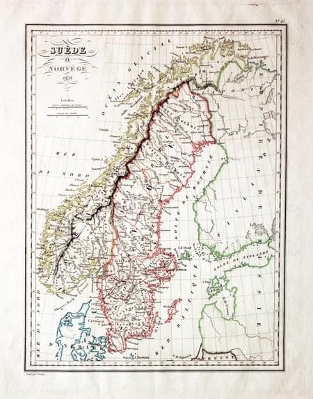 Sweden and Norway, Conrad Malte-Brun, 1837