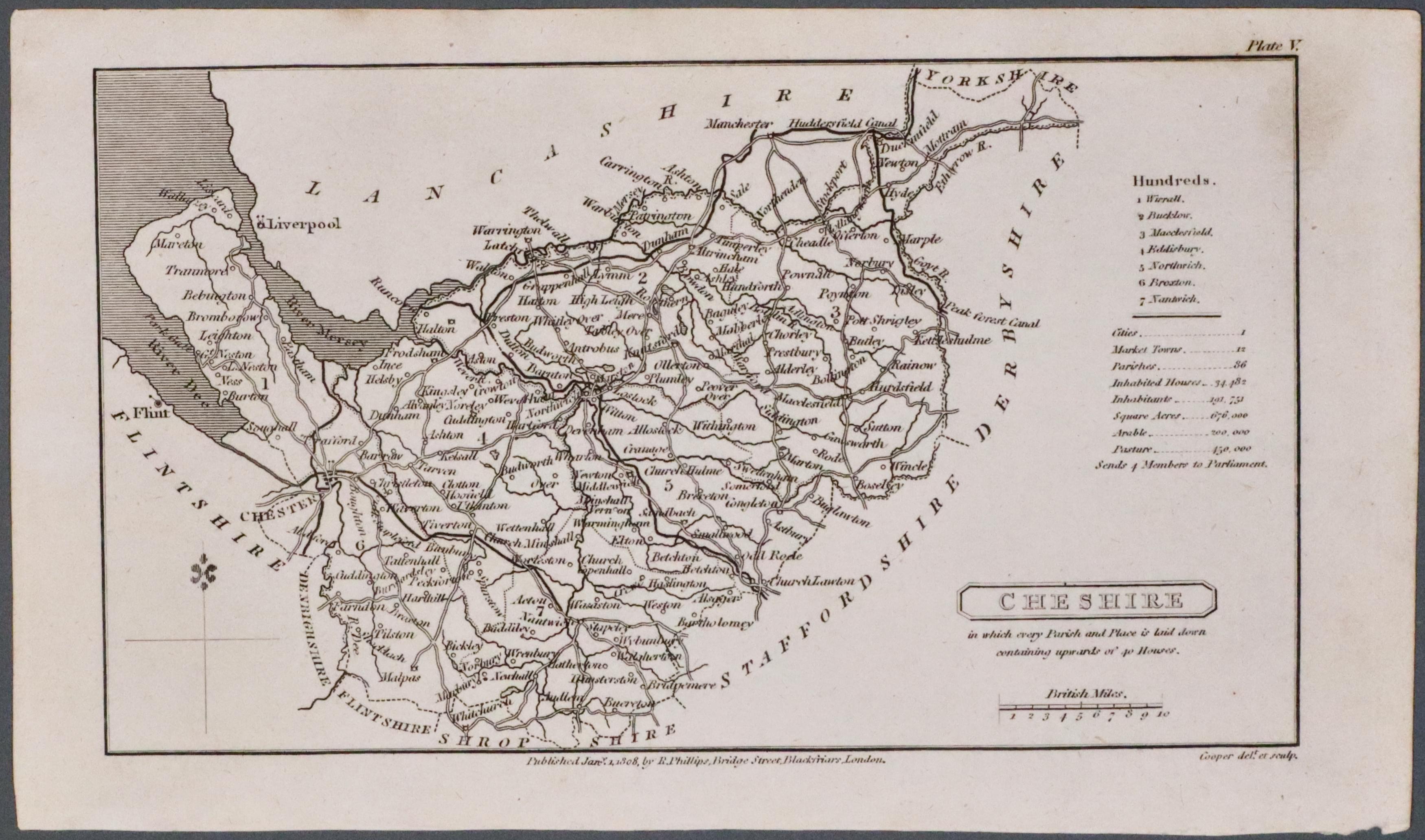 Cheshire by Benjamin Pitts Capper 1808