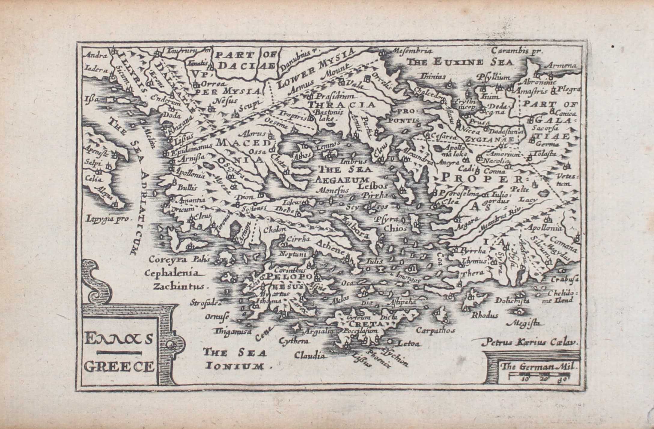 Greece by Pieter van den Keere  Greece by Pieter van den Keere